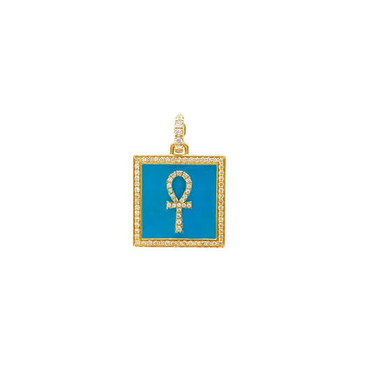 Enamel Ankh Clasp Pendant