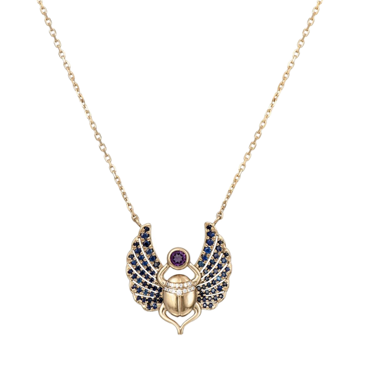 The Adriana Khepri Sapphire Necklace