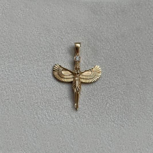 Hathor Pendant with a Diamond