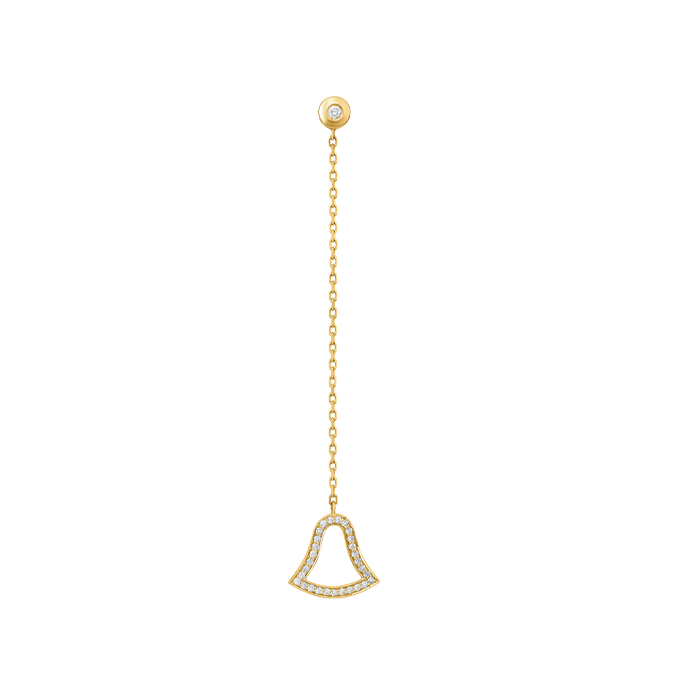 Lotus Drop Diamond Earring