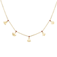 The Five Lotus Necklace with Diamonds