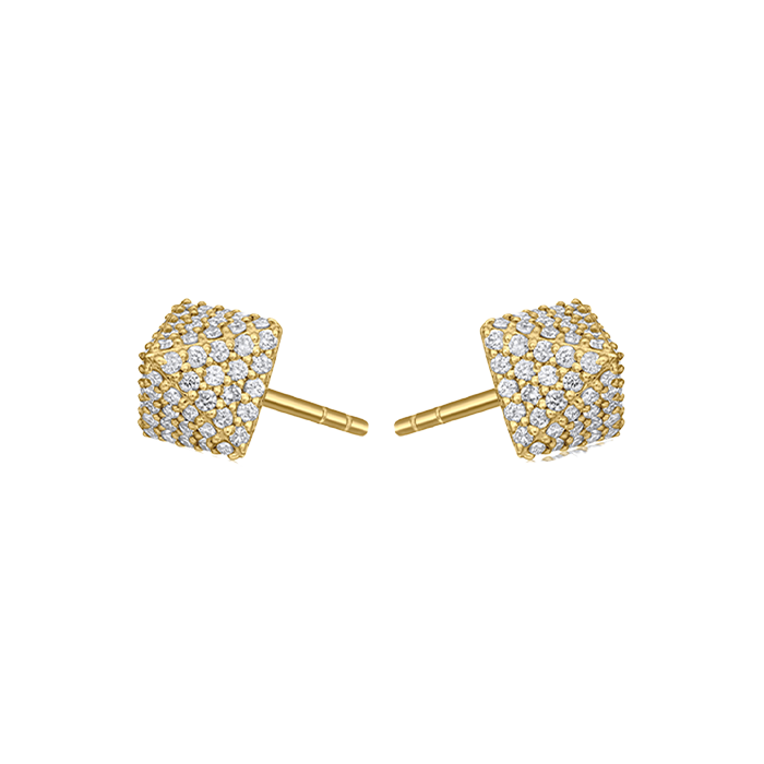 Diamond Pyramids Earrings