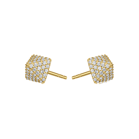 Diamond Pyramids Earrings