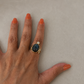 Scarab Lotus Labradorite Ring