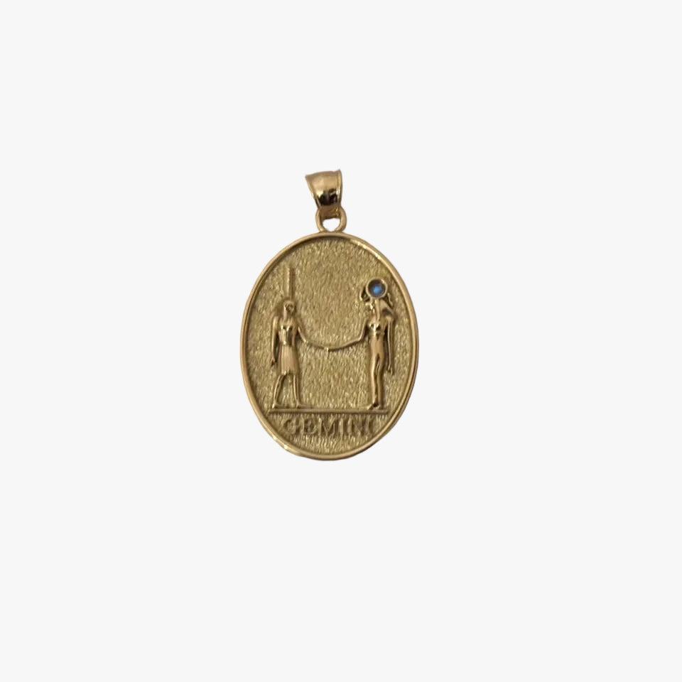Dendera Zodiac Gemini pendant
