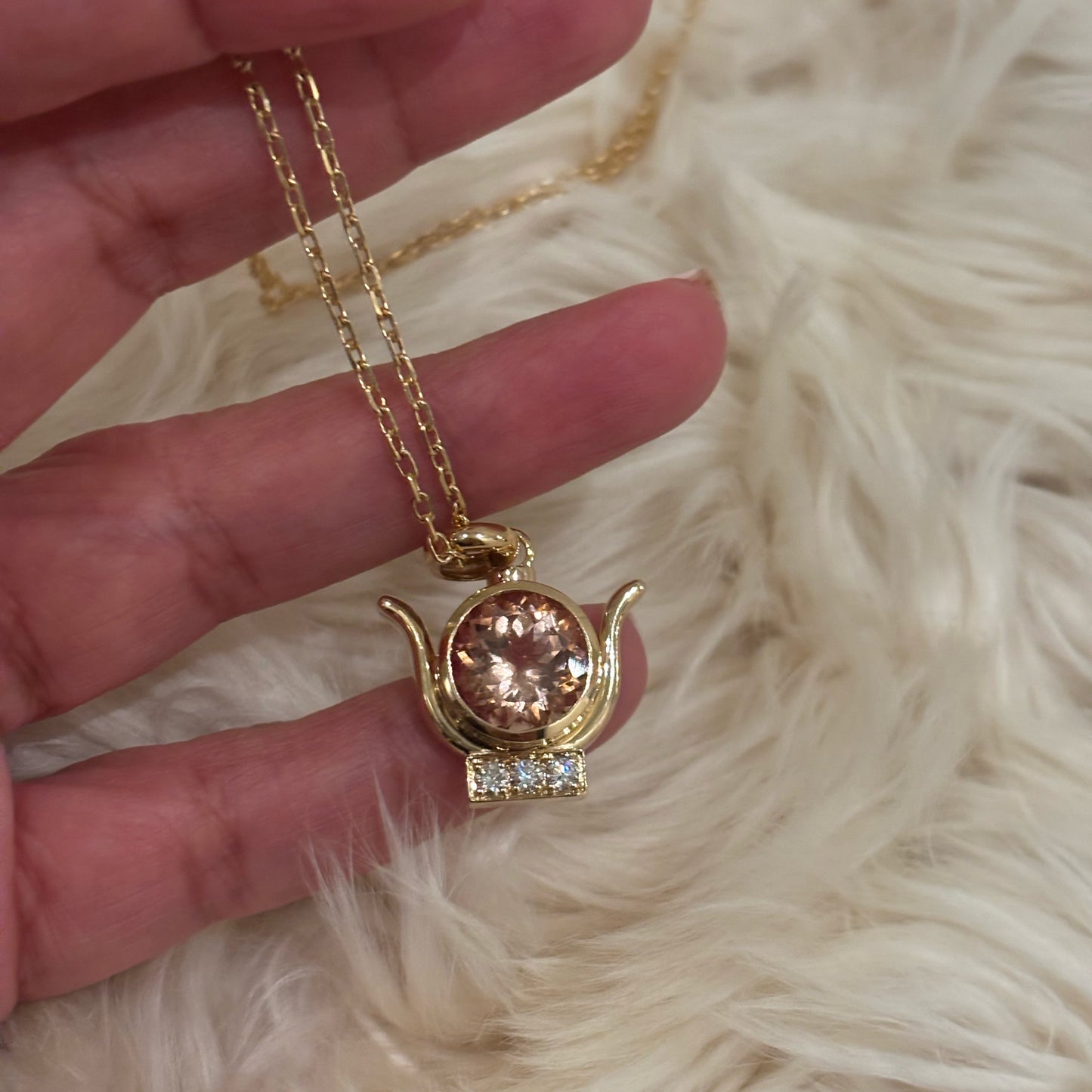 Pink Morganite Hathor’s Crown