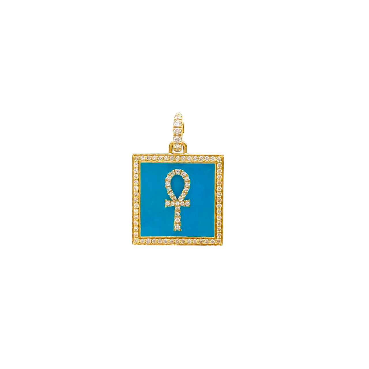 Enamel Ankh Clasp Pendant