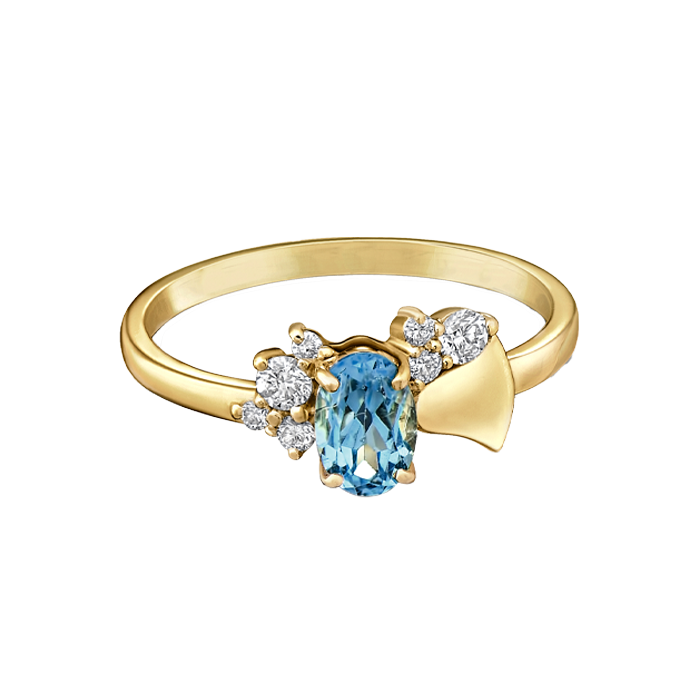 The Diamond Cluster Lotus Ring