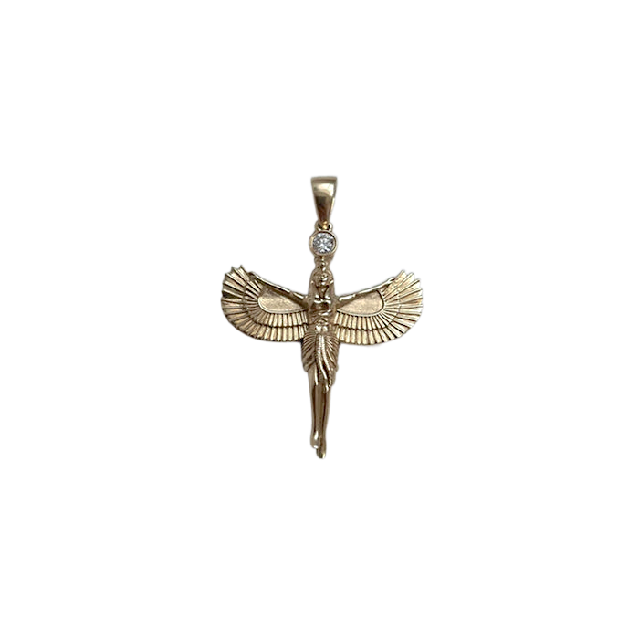 Hathor Pendant with a Diamond